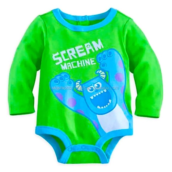 👀4/$25 Disney Baby 18-24 Month Scream Machine Long Sleeve Onesie Monster Inc 🆕 - Picture 5 of 5